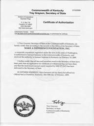 Kentucky certificate of good standing, Kentucky certificate of existence, Kentucky certificate of status, Kentucky 