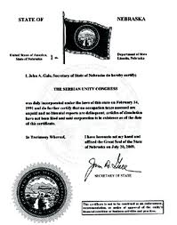Nebraska certificate of good standing, Nebraska certificate of existence, Nebraska certificate of status, Nebraska 